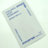 15pcs/15ml❤️[INNISFREE] Hyaluron Moist Sunscreen 1ml (Sample Sachet)(SPF50+/PA++++) | Just US$3.33! Shop now at StyleFollow