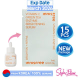 15pcs/15ml❤️[INNISFREE] Vitamin C Green Tea Enzyme Brightening Serum 1ml (Sample Sachet)