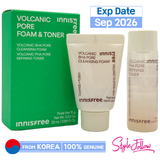 [INNISFREE] Volcanic Pore Foam & Toner Duo Kit