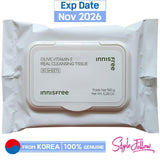 [INNISFREE] Olive Vitamin E Real Cleansing Tissue (1 pack / 30 sheets) | Just US$5.56! Shop now at StyleFollow