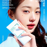 [INNISFREE] UV Active Poreless Sunscreen 50ml (SPF50+/PA++++) | Just US$14.05! Shop now at StyleFollow