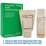 [INNISFREE] Volcanic Pore Foam & Toner Duo Kit | Just US$3.24! Shop now at StyleFollow